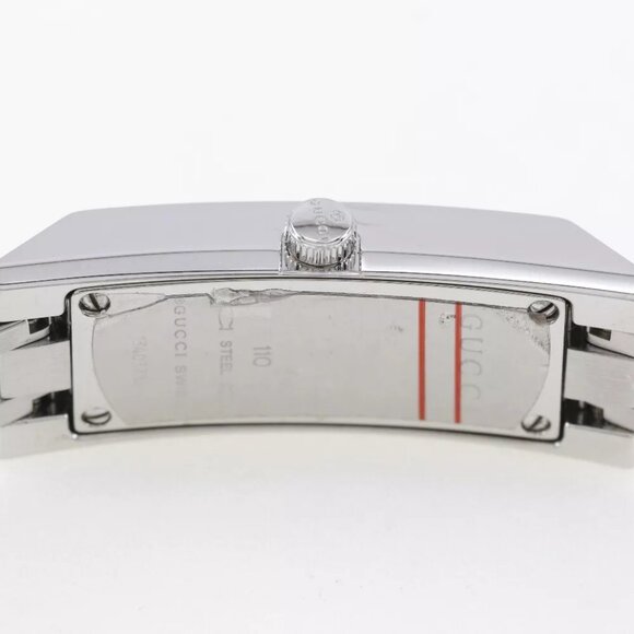 GUCCI Watches 110 blackDial Stainless Steel Quartz Analog display Women